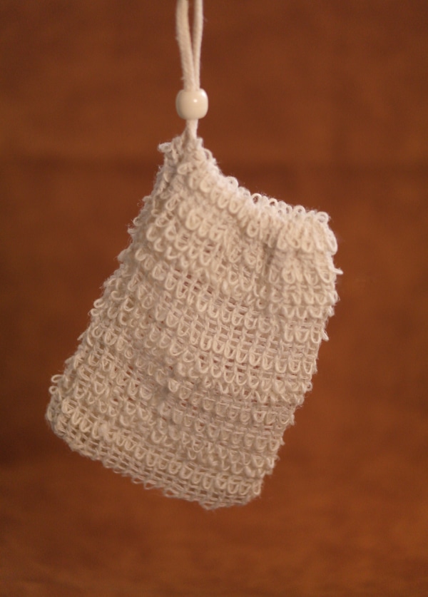 Scrubzakje in gebruik